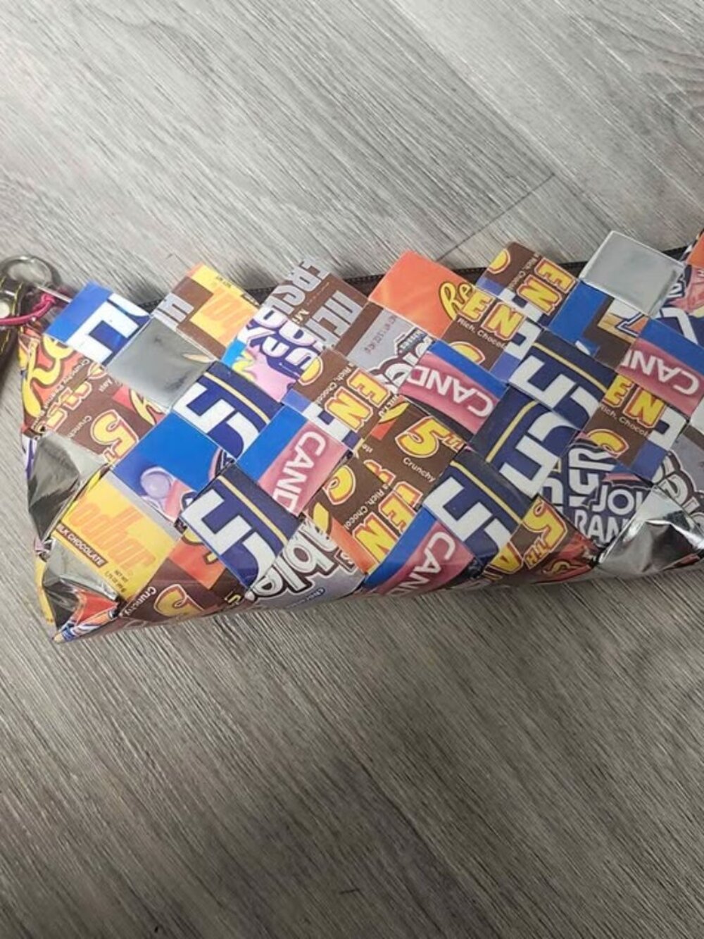 Ollin Arm Candy Recycled Candy Wrapper Wristlet for Hershey's New! With Tags